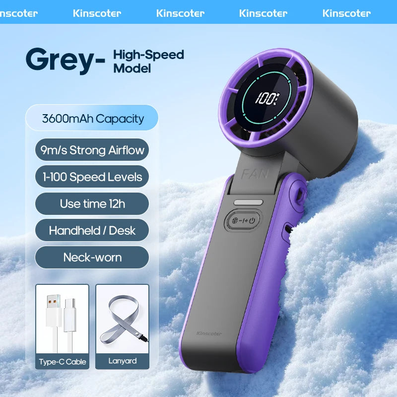 🖐️❄️ Mini TurboFan KINSCOTER 🔄 Portátil y Potente