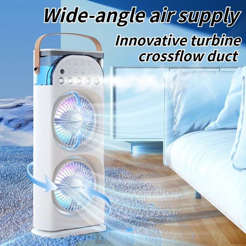 🧊 Silent Mini Air Cooler 💨 4-in-1 AC Fan | Humidifier & Air Conditioner for Home Room