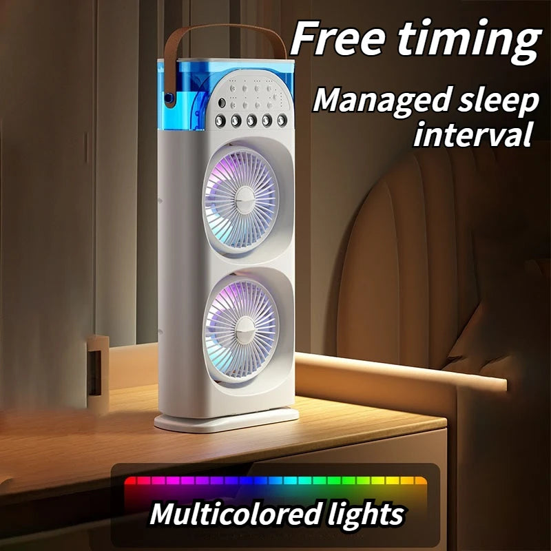 🧊 Silent Mini Air Cooler 💨 4-in-1 AC Fan | Humidifier & Air Conditioner for Home Room