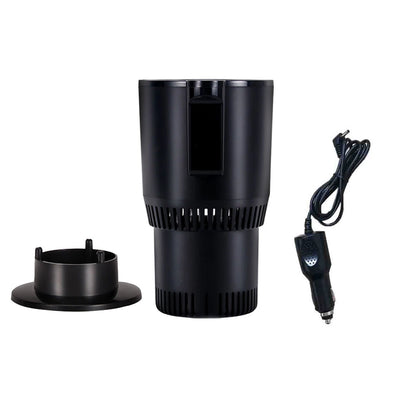 🚗 Smart Hot & Cold Cup Warmer/Cooler 🔥❄️ with Digital Temp Display | Car & Office Use