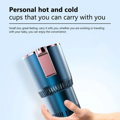 🚗 Smart Hot & Cold Cup Warmer/Cooler 🔥❄️ with Digital Temp Display | Car & Office Use
