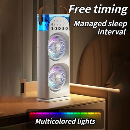 🧊 Silent Mini Air Cooler 💨 4-in-1 AC Fan | Humidifier & Air Conditioner for Home Room